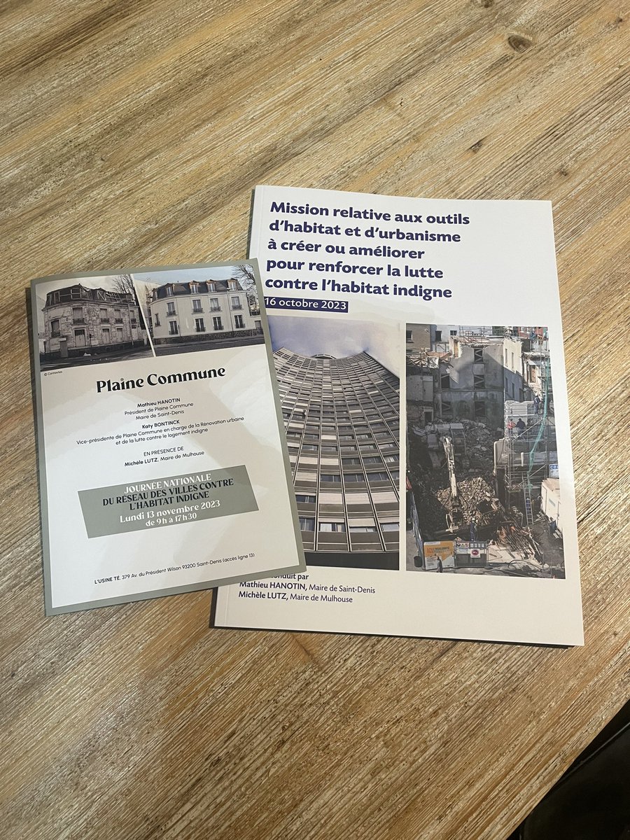 #Habitat | 📆Ce lundi 13 novembre a lieu à <a href="/VilleSaintDenis/">Ville de Saint-Denis</a>  la 1ère journée nationale du réseau des villes contre l’habitat indigne organisée par <a href="/PlaineCommune/">Plaine Commune</a> en présence d'une cinquantaine de villes, collectivités, aménageurs, acteurs du logement et de l'immobilier 🏚️⬇️