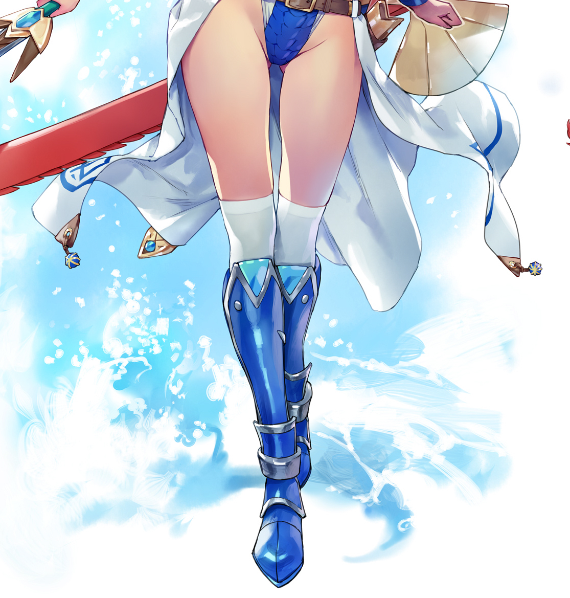 #いいひざの日 
さりげない魅せポイントではあるがコストの問題でフレームアウトしたり描き込めなかったり、装備に隠れてしまったりする陰の功労者感ある 