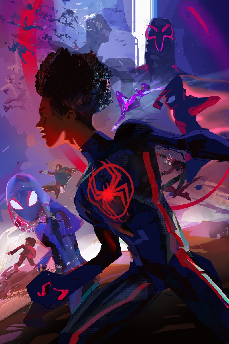 Very rough early ideas for Spiderverse poster. Not sure why they asked me to do these, but I dont ask. Always honored to be asked to work for these films. Did anyone attend the @SchoolismLIVE webinar? Did you get anything out of it? Want to get better at communicating.