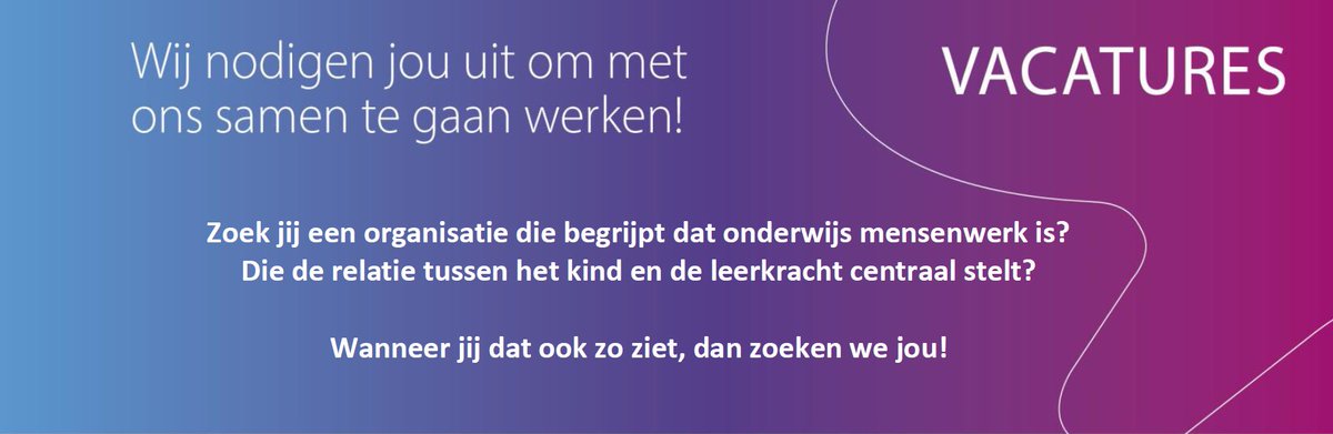 Meerdere langdurige (vervangings)mogelijkheden in de onderbouw en de bovenbouw van verschillende scholen!
Zie pricoh.nl voor de vacature.