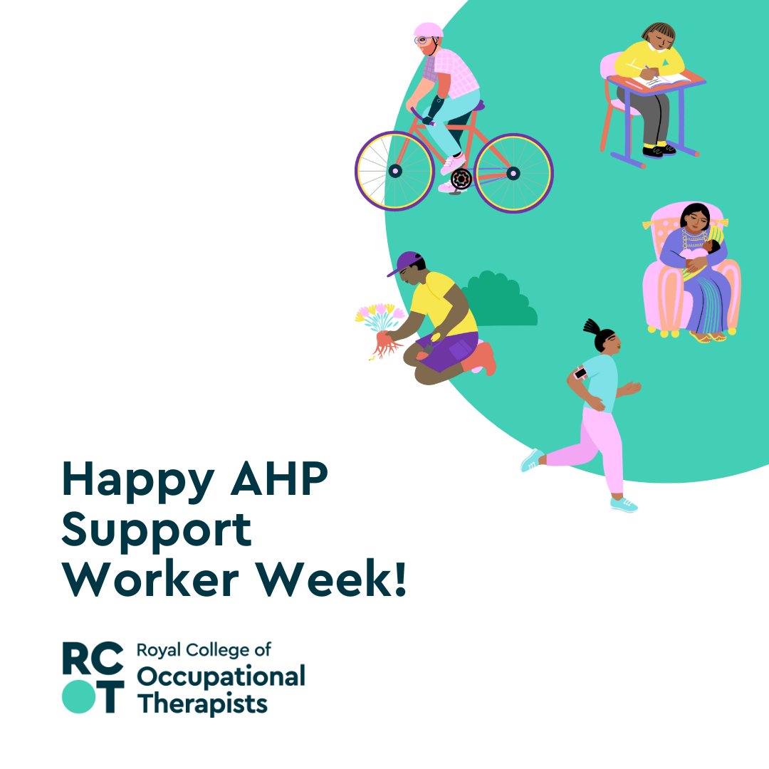 Happy #AHPSupportWorkerWeek! 🎉 This week we'll celebrate our occupational therapy support workforce by showcasing the impact, value and possibilities of a career as a support worker.