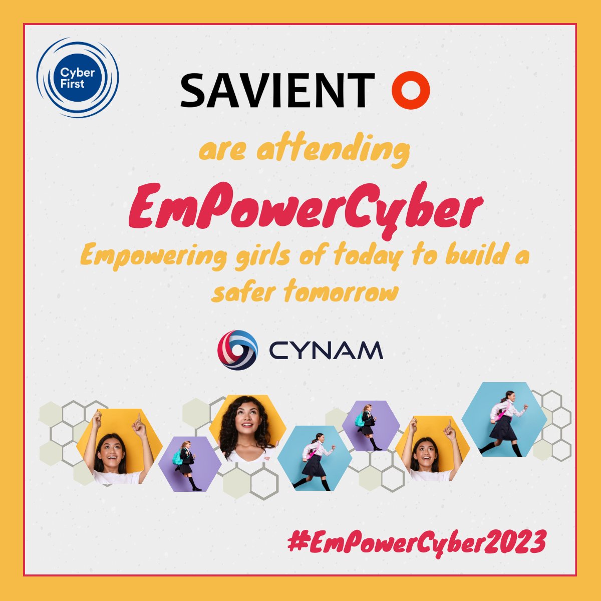 On Friday members of the <a href="/SavientL/">Savient</a> team are excited to be part of #EmPowerCyber event, hosted by <a href="/CyNamHub/">CyNam</a>

The <a href="/SavientL/">Savient</a>  team can’t wait to meet the students, who else is going to be there?

#EmpowerCyber #CyberFirst #TechEducation #outreach #csr