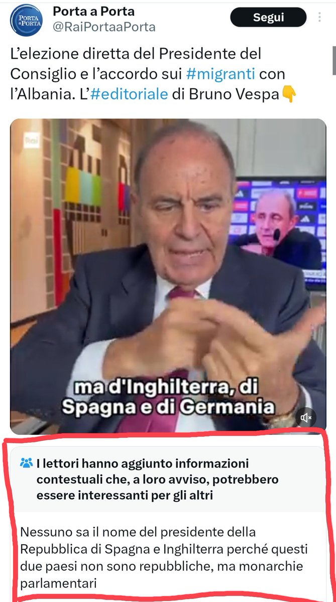 Sipario gente!

#serviziopubblivo #vespa #brunovespa #rai #Meloni