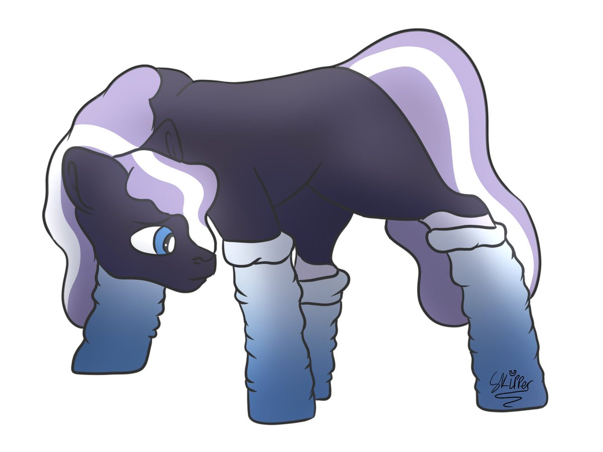 Day 13 - Draw your oc in socks! #mlp #mlpfim #mylittpony #oc #myoc #earthpony #purple #digitalart #digitalartist