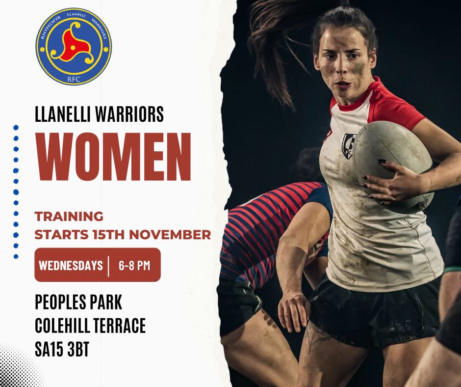 Llanelli Warriors 1st training session for proposed team. For women with/without disabilities pls RT @BethFisherSport @Coach_Hannah19 @rachtaylor13 @waleswomenrugby @StradeySospans @dafisbach @laurenemmaj @DarylMorgan_1 @MissLJJ @TheTryHardsPod @KESands @carolyn_hitt @RnRRugby