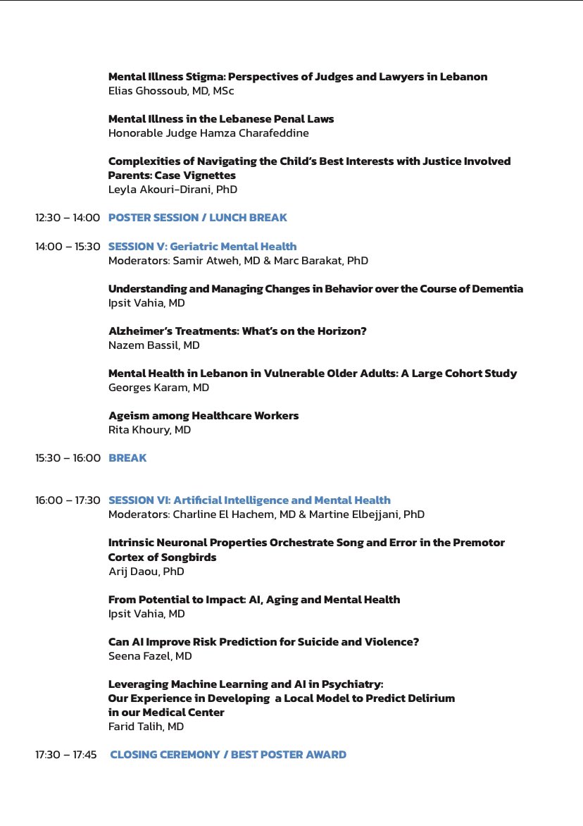 ⏳ Counting down to the #GAMH conference on Nov 17-18. 

🚨Only 3 days left to register🚨

Registration link: aub.edu.lb/fm/CME/Pages/R…

🛜Virtual Attendance available for international attendees🌎

🔥 Check out the updated syllabus here!