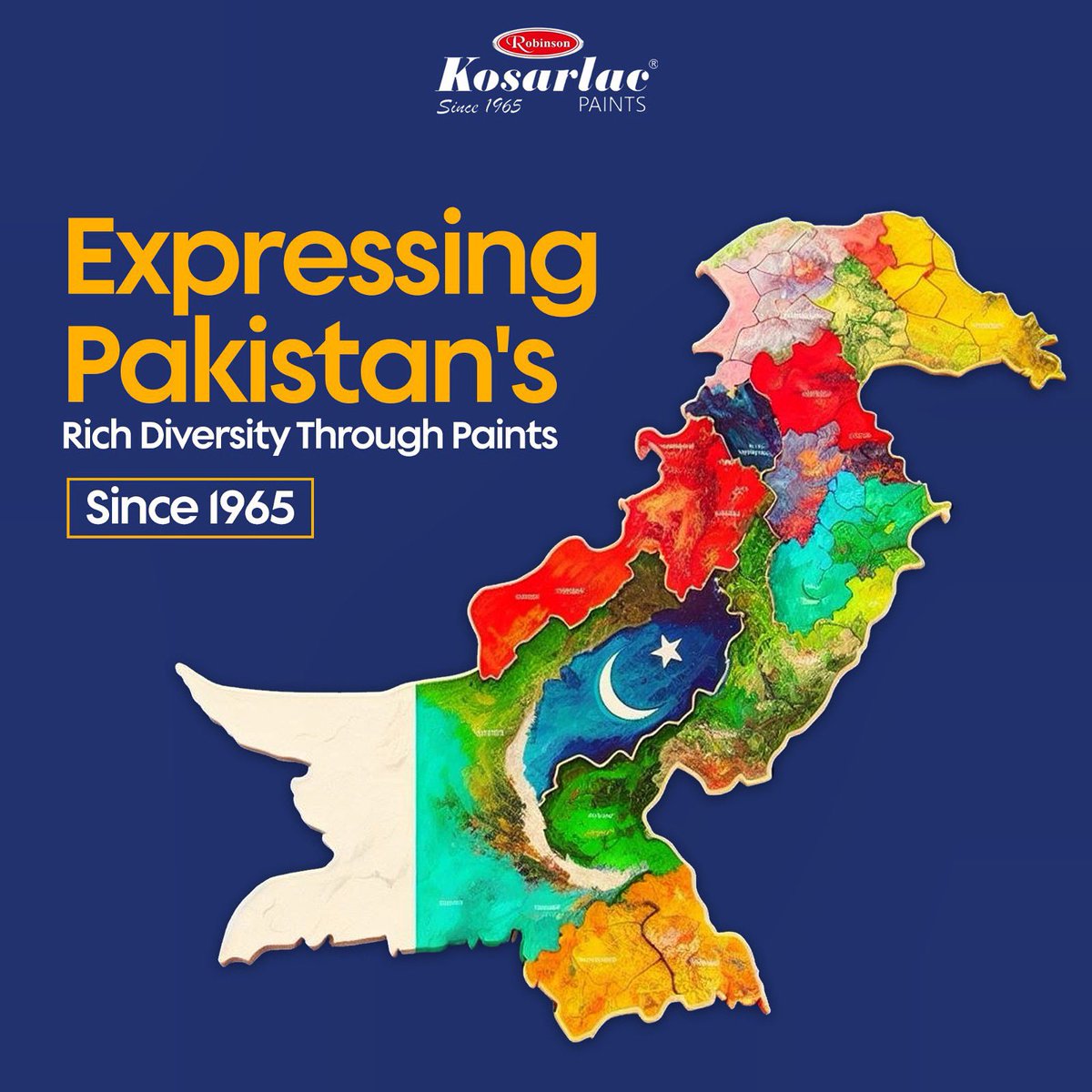 Bringing Pakistan's rich tapestry of diversity to life through the vibrant strokes of our paints since 1965

#ColorsOfPakistan #PaintingDiversity #ArtisticLegacy #CulturalMosaic #CelebratingDifferences #ExpressingHeritage #CreativeHeritage #ColorsSince1965 #PakistanInArt