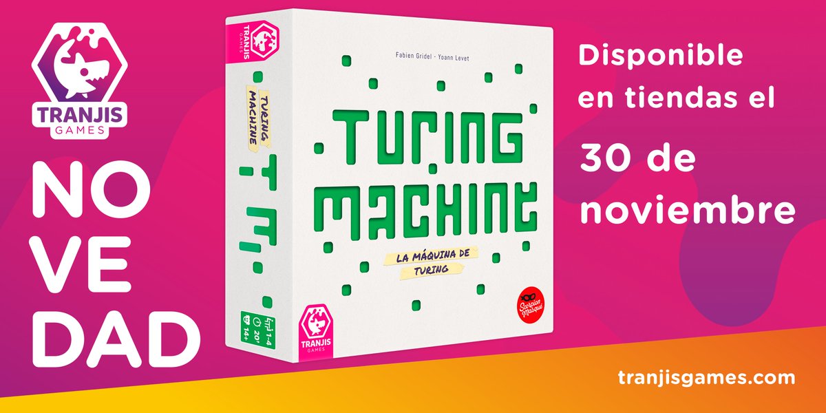 Tranjisgames's tweet photo. Tras comprobar todos los verificardores ¡tenemos la solución!

Turing Machine llega a las mejores tiendas el próximo 30 de noviembre. Y VERY IMPORTANT AVISO: reserva tu copia en tu tienda de confianza YA, porque no llegan a diciembre... https://t.co/sNk9UtWFUx