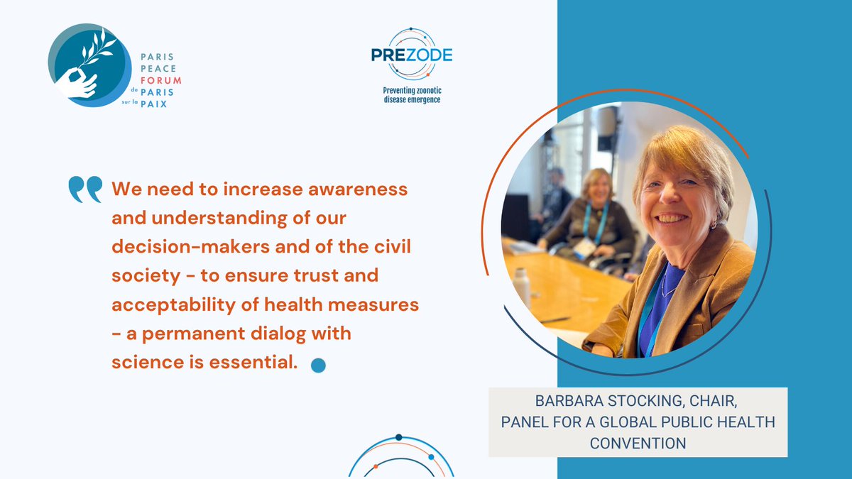 The roundtable organized by #PREZODE with the @ParisPeaceForum #PPF2023 emphasized the urge to strengthen and maintain a permanent science-policy dialogue. @GPHC_Panel @Cirad @Pandemic_Fund @PandemicAction @GlobalFund @PapaSeck2801052 @GavinFree