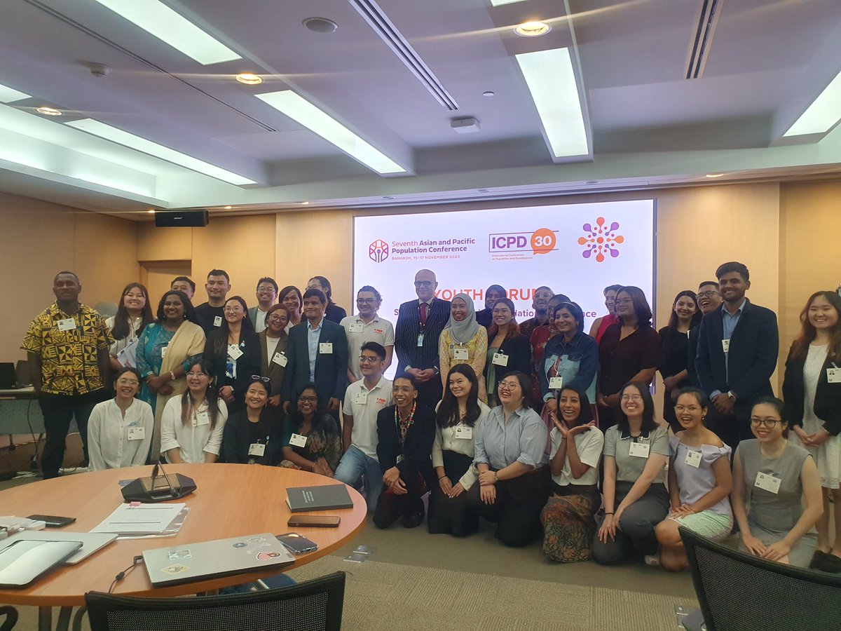 AsiaPacAlliance's tweet image. 🔥Kicking off the #APPC7 Youth Forum @UNESCAP. 📢Youth representatives across the Asia Pacific region raised their voices to advance population development goals that center on human rights!
#SRHR4all