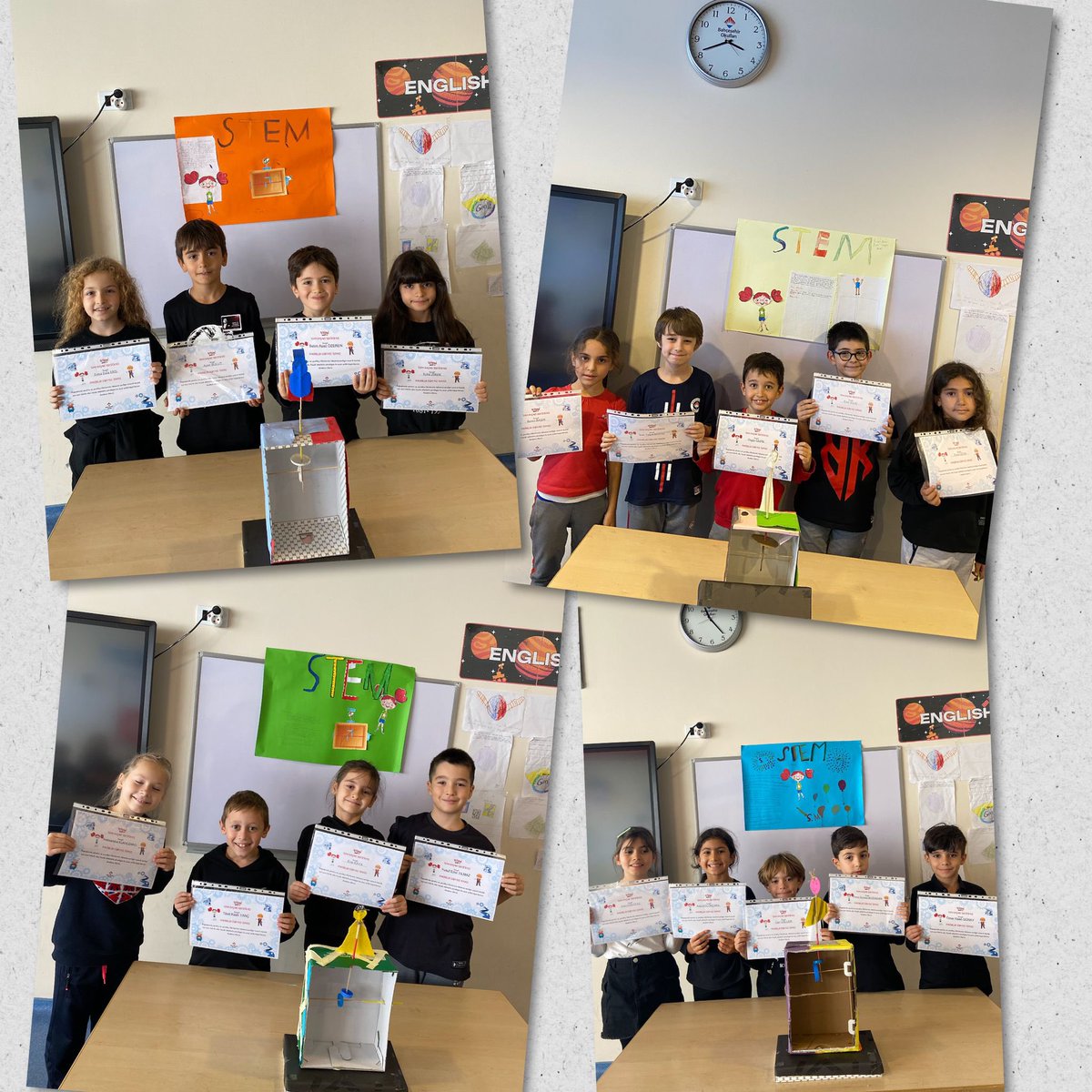 bkcekmekoy's tweet image. 3. sınıf öğrencilerimiz Makineler Dünyası teması kapsamında yaptıkları kuklaları hareket ettiren “Automata” çalışmalarını sergilediği #STEMJunior Fuarını gerçekleştirdiler. 🎉❤️💙#STEMGelecektir #STEMJuniorFair