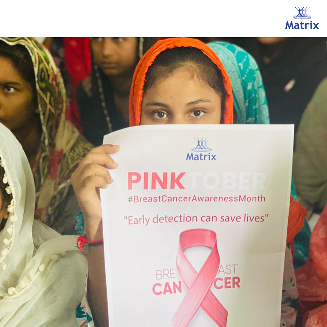 pharma_matrix's tweet photo. Matrix Pharma collaboration with Bait-ul-Sukoon cancer hospital to raise awareness about breast cancer at Sarim Burney shelter home. 

Dr. Hina shared information about early detection and symptoms.
#MatrixPharma #Nutraceutical #breastcancerawareness #earlydetection https://t.co/YwCTMGbWd0