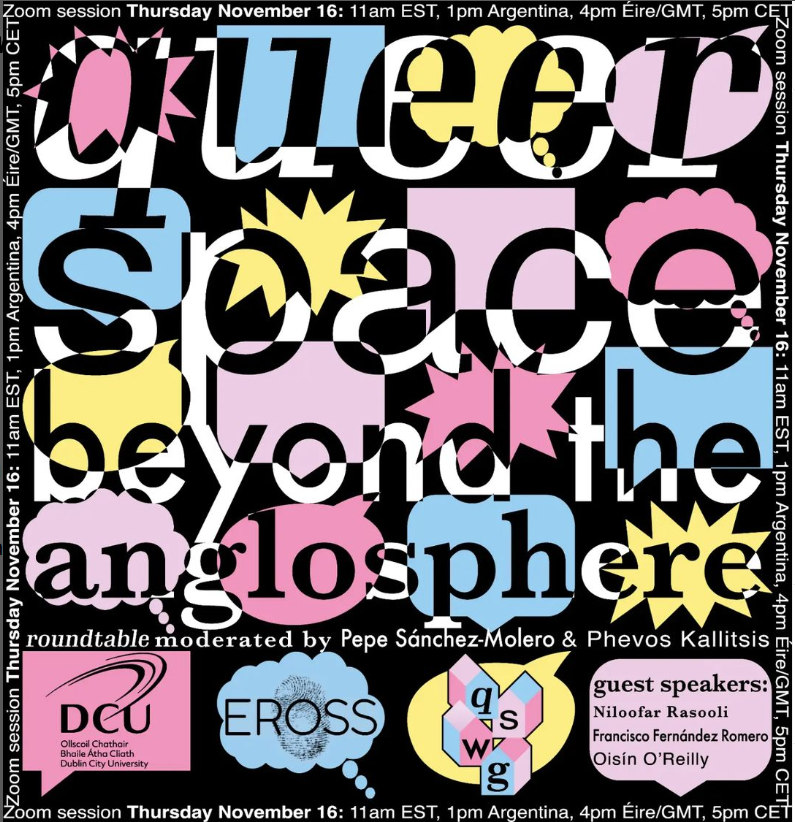 Our friends at the Queer Space Working Group have a brilliant 'Beyond the Anglosphere' roundtable event this week. 

More details can be found on their Instagram: instagram.com/queerspacework…