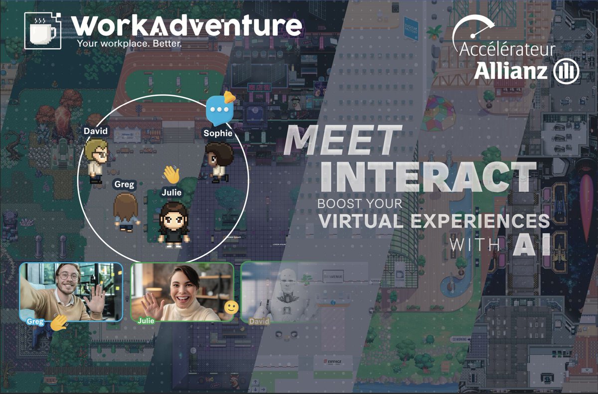 Are you ready to improve your WorkAdventure experiences with #AI?

Thx <a href="/allianzfrance/">Allianz France</a>  we will be showcasing next Friday on the #AIPULSE conference organized by <a href="/Scaleway/">Scaleway</a>  at <a href="/joinstationf/">STATION F</a> 🚀🚀🚀🚀

We propose you an #agent living their best life in #virtualworlds 😎🌊🏄‍♂️
