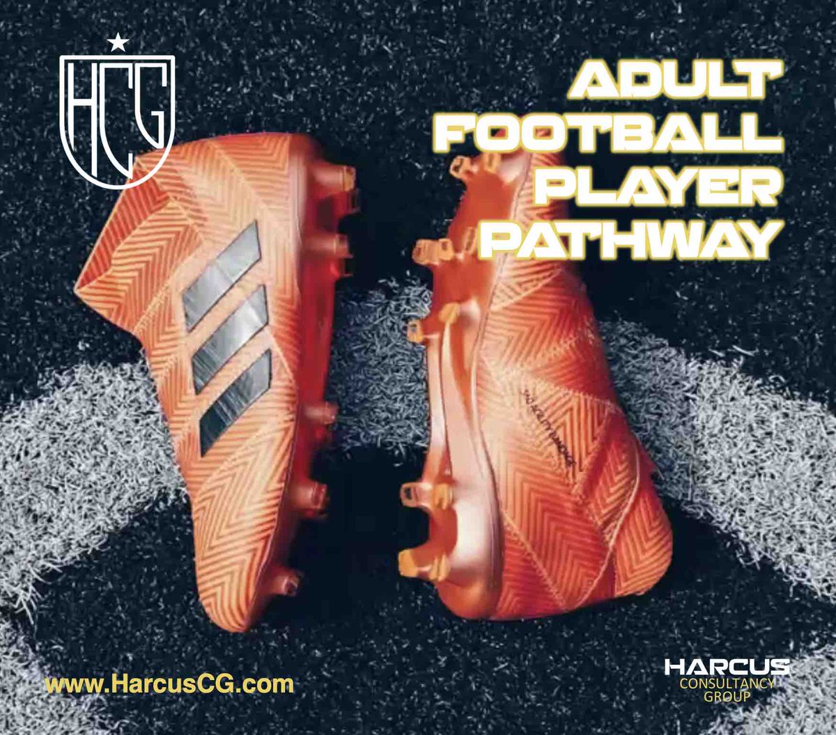 GroupHarcus's tweet photo. Calling all Professional Footballers! Need career advice? Check out our top-notch services at https://t.co/0gJ30symGa. We're here to help you reach new heights in your football journey. #harcuscg #Football #footballplayer #playeradvice #richardharcus #footballcareer https://t.co/s2iPJ9dm3X