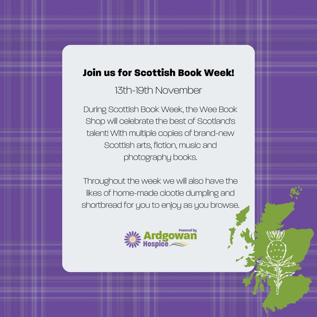 It's #bookweekscotland and we will of course be celebrating all week at 'The Wee Bookshop' in Gourock!