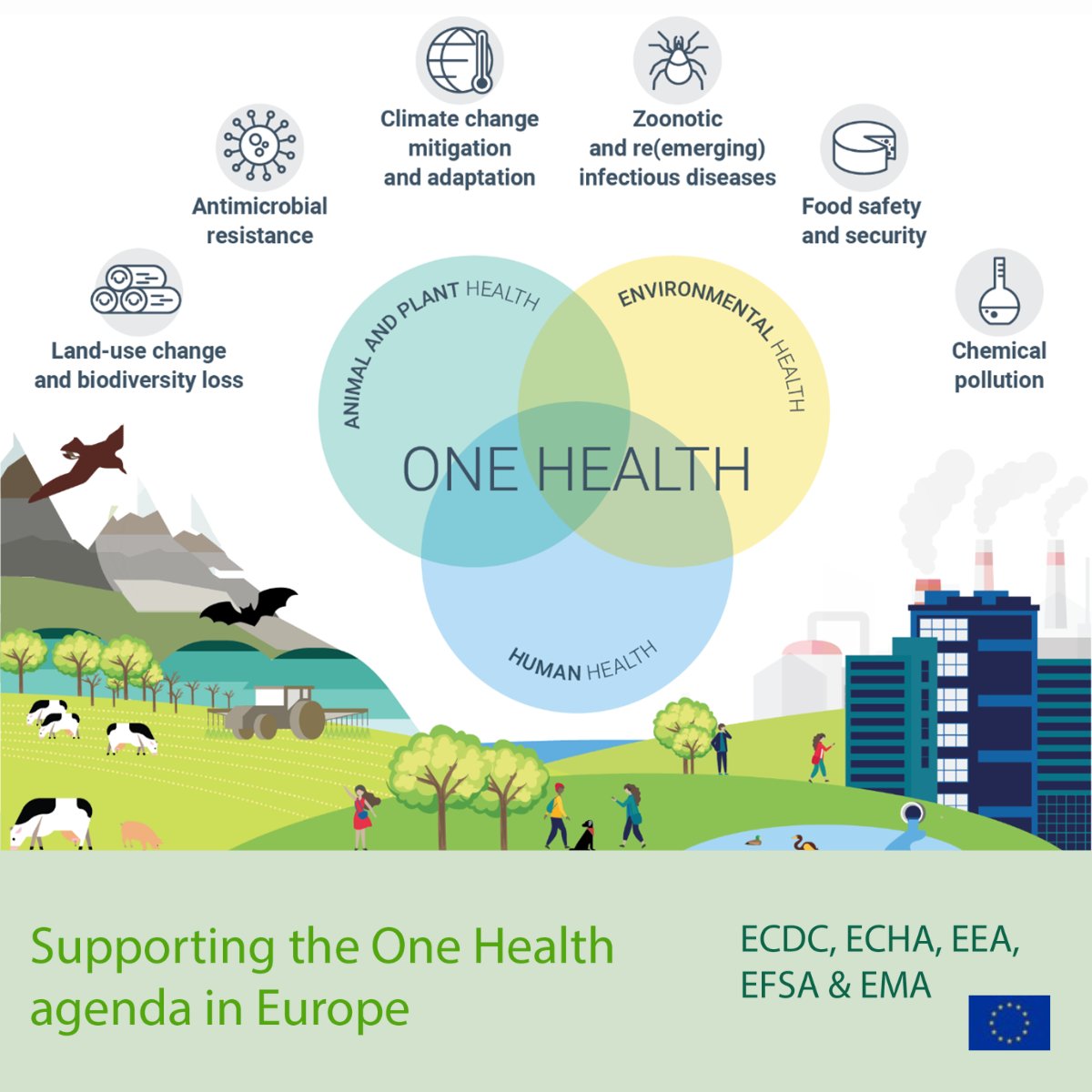 #OneHealthConference The #ENVI agencies are taking action to support the #OneHealthEU agenda in Europe, aiming to protect the health of both people and the planet. Our main priorities for action: lnkd.in/dkBvAG6H Watch today's conference here: lnkd.in/d9A2FERw