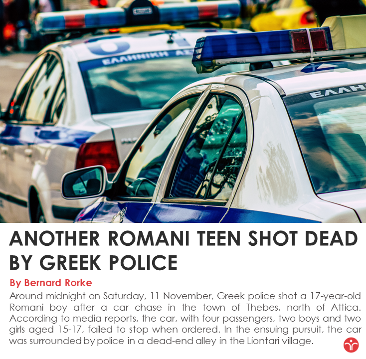 ERRCtweets's tweet photo. Third killing in three years of a Romani teenager by Greek police. Once again the police officers have made a up a story about why it was necessary to shoot and kill an unarmed child. They lied before, and they'll lie again. https://t.co/xzgPuJv44j https://t.co/8HlKNMBlzW