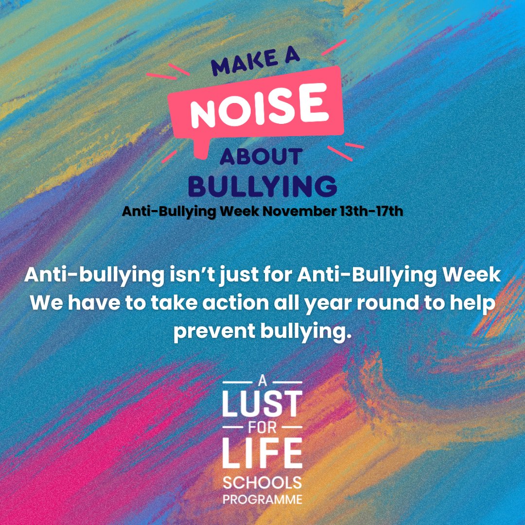 This week is #AntiBullyingWeek

Preventing bullying is a year-round priority, as bullying directly affects the wellbeing of children. Let's use this week to talk about how we can reduce instances of bullying everywhere!