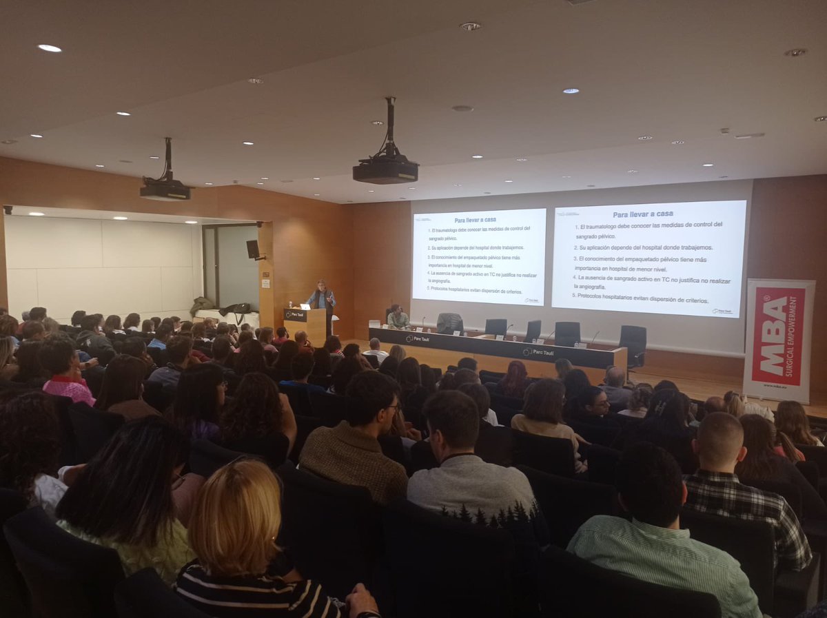 Atenció al Pacient Politraumàtic Parc Taulí (@politraumatauli) on Twitter photo Buenos días! ☀️
Hoy se celebra en el <a href="/parctauli/">Consorci Corporació Sanitària Parc Taulí</a> la jornada MANEJO DEL
TRAUMA PÉLVICO: ENFOQUE MULTIDISCIPLINAR 🦴 🩸
Puntos clave de la jornada formativa:
• Manejo agudo del paciente politraumatizado con fractura de pelvis Buenos días! ☀️
Hoy se celebra en el <a href="/parctauli/">Consorci Corporació Sanitària Parc Taulí</a> la jornada MANEJO DEL
TRAUMA PÉLVICO: ENFOQUE MULTIDISCIPLINAR 🦴 🩸
Puntos clave de la jornada formativa:
• Manejo agudo del paciente politraumatizado con fractura de pelvis