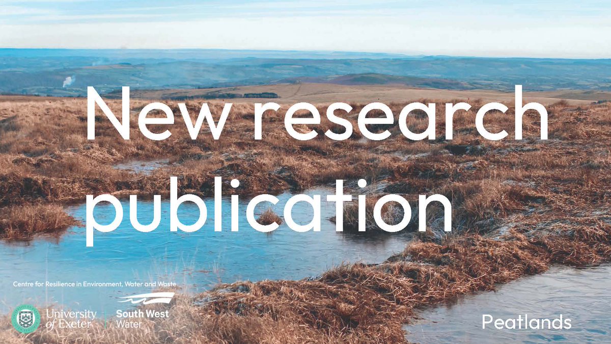 CREWW's Dr @PiaBenaud & Dr @NaomiGatis have published an informative new paper with lessons learned from their Dartmoor #peatland restoration research.
#peatlandrestoration #waterresearch #CREWW