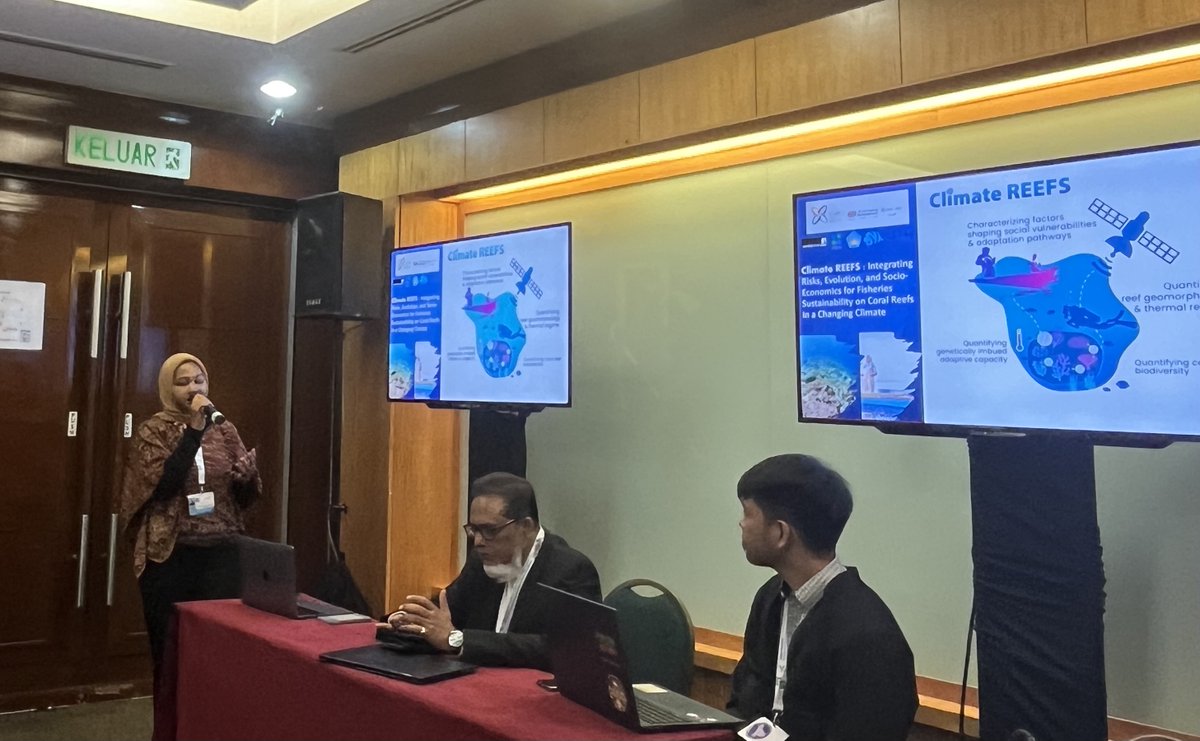 Today we officially launch #ClimateREEFS at the Asia-Pacific Climate Week in Johor Bahru Malaysia in a session facilitated by IDRC & UK FCDO for ##CLimateAdaptationREsilience @IDRC_CRDI @FCDOGovUK @ScienceLeeds @rare @coral_org presented by @cilunaaaaaa of @UnpattiOfficial