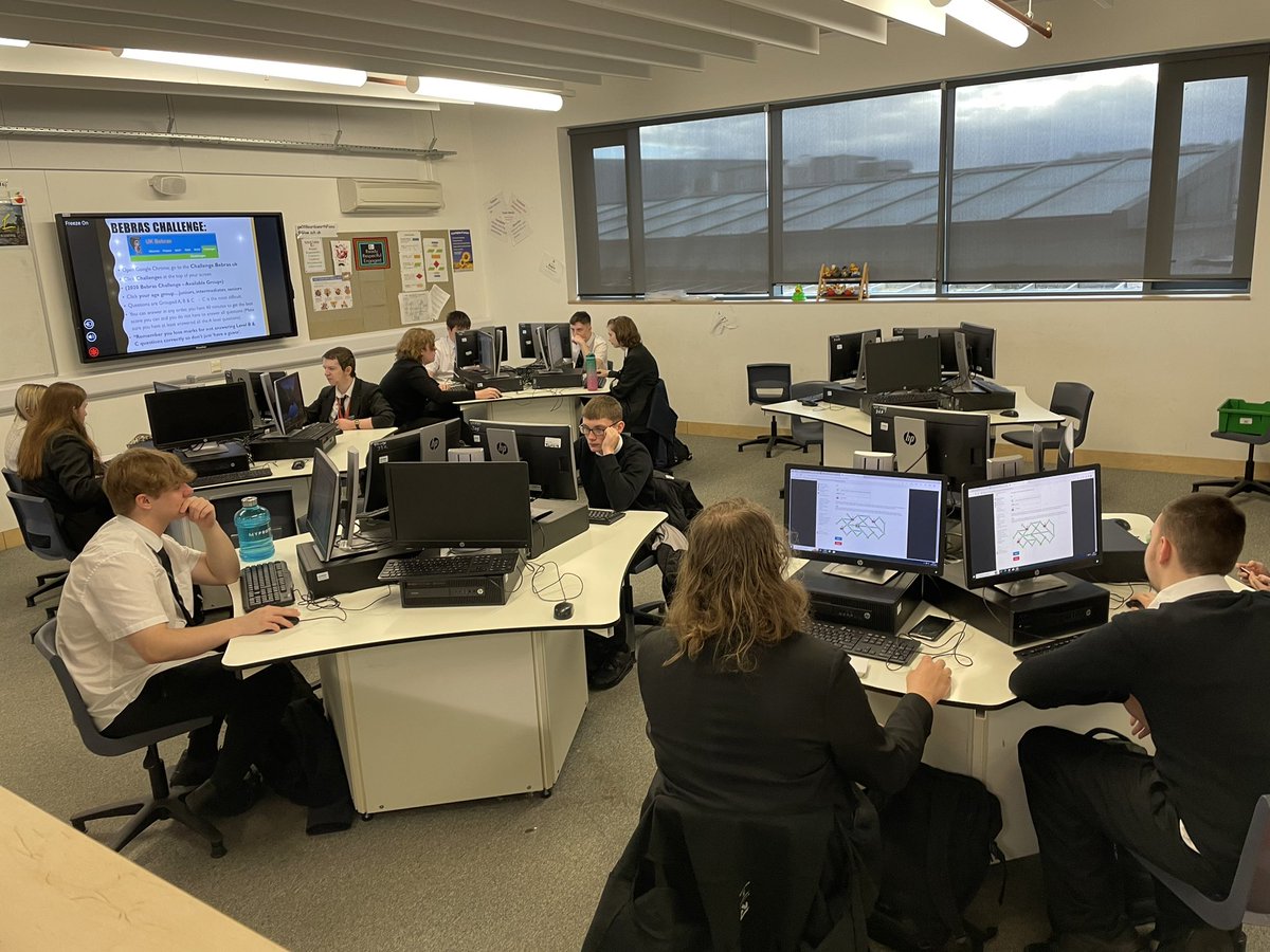 GarnockHE_CS's tweet image. Well done to our first #ComputingScience classes taking part in the #BebrasCallenge2023 this week. #ComputationalThinking #ProblemSolving Mr MacDougall popped in to see us too! @GarnockCampus