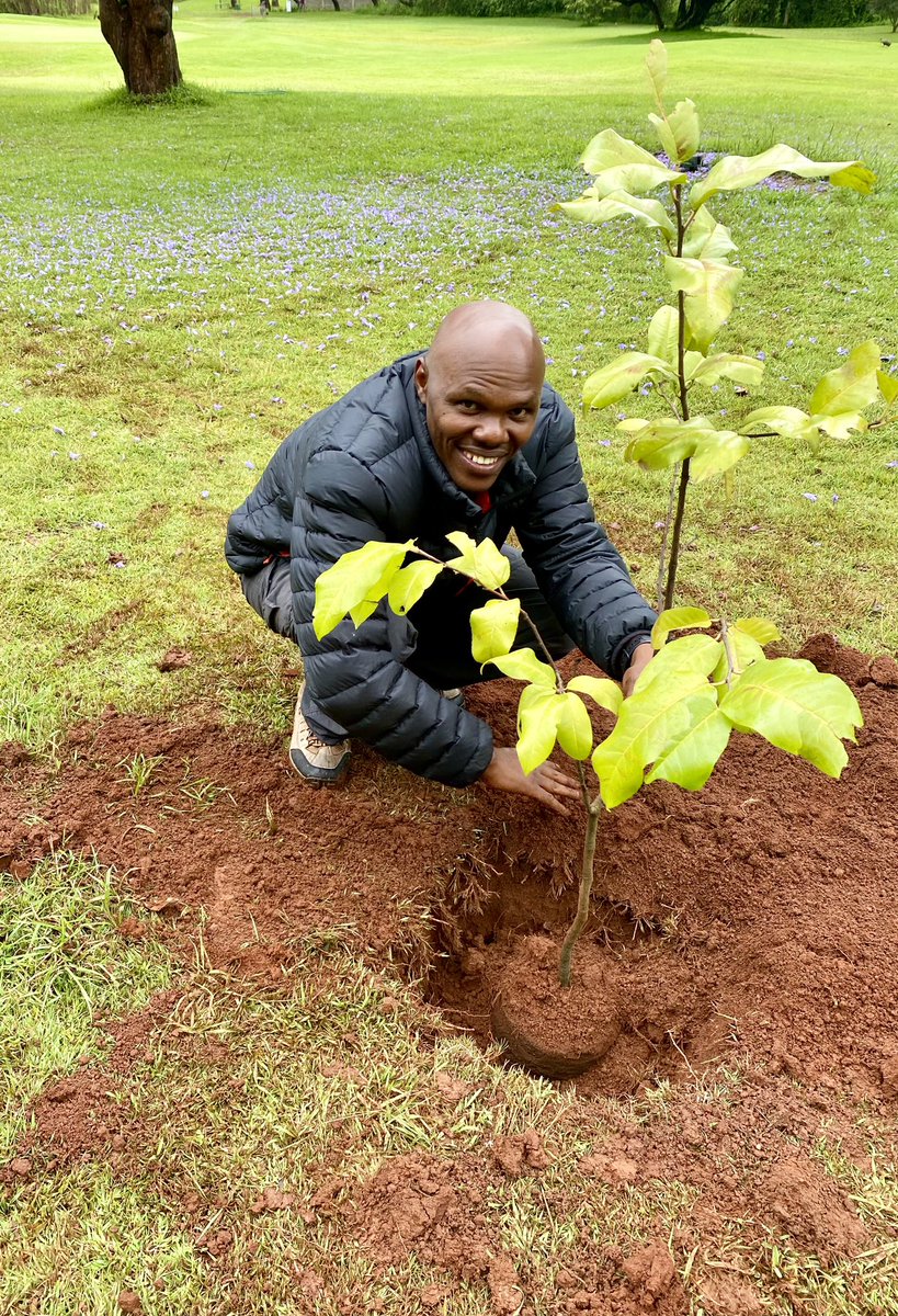 Doing a great thing for nature! Perfect weather for the #TreePlanting #NationalTreePlantingDay #NationalTreeDay. I pray Mother Nature will be kind to us. Good call to action!