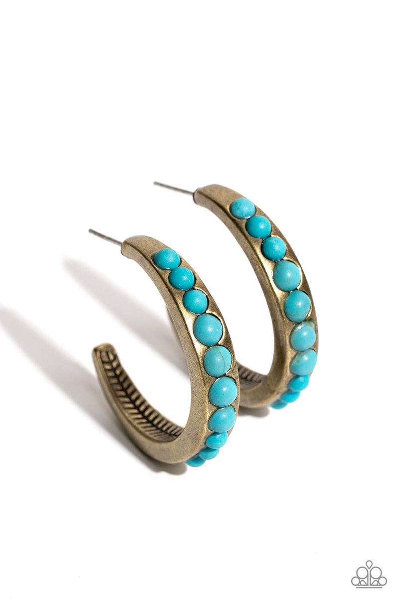 Rural Relaxation - Brass #brassearrings #brasshewelry  #brassaccessories  paparazziaccessories.com/shop/products/…