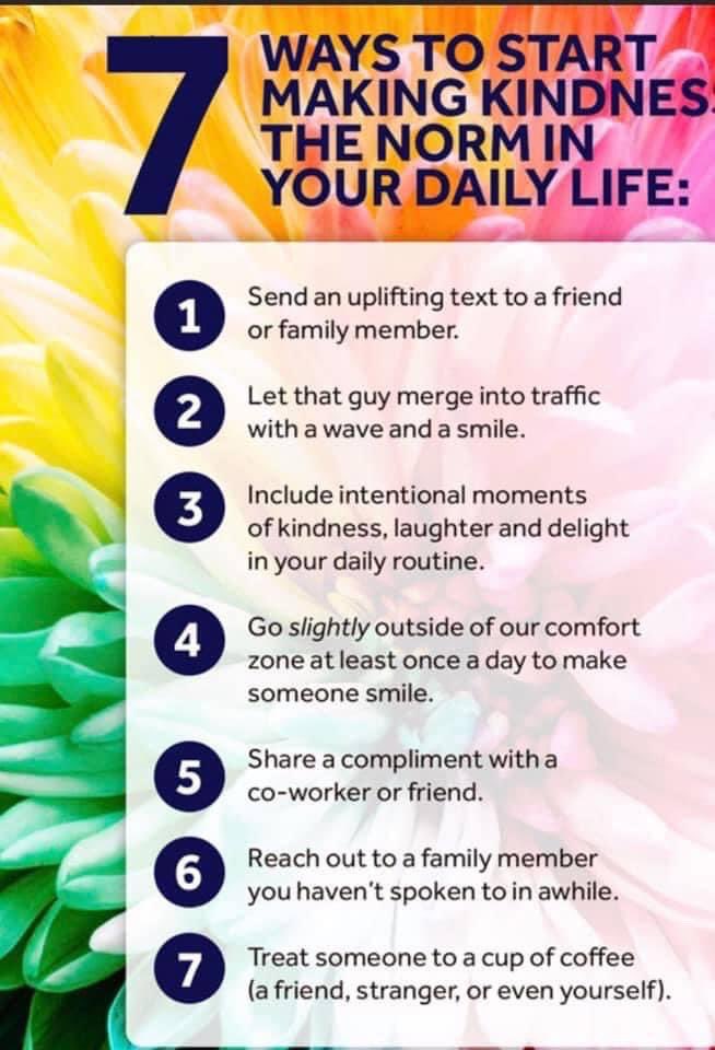 It's #WorldKindnessDay today, so why not do something nice for someone and/or yourself.
#itscooltobekind