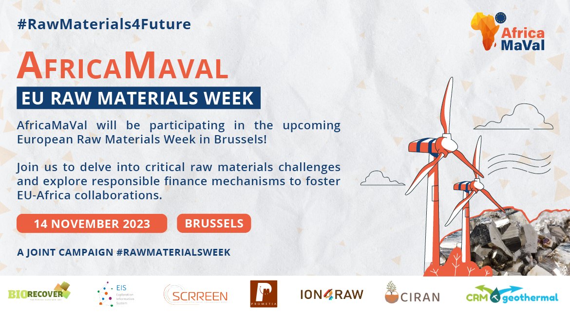 Europe aims to secure raw material supply by reducing foreign dependency. 

<a href="/AfricaMaVal/">AfricaMaVal</a> explores investment prospects to foster #EUAfrica collaborations, thus diversifying risks.
Join us at #RawMaterialsWeek to explore sustainable finance mechanisms!

rawmaterialsweek2023.eu/agenda#Novembe…