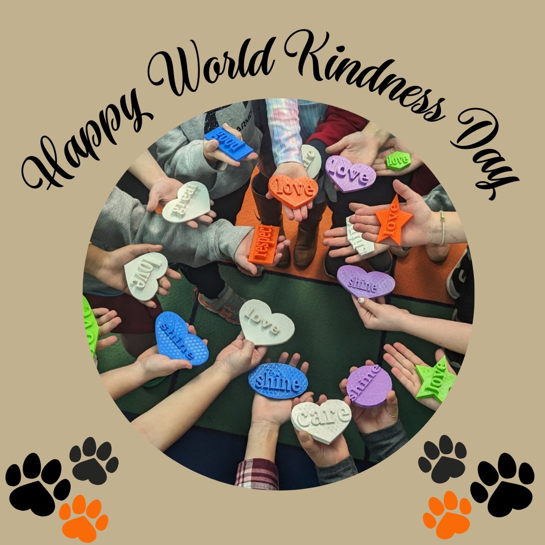 Happy World Kindness Day, Bobcats!

We are starting this week with a cycle day 1.

📷 Mrs. Davis's 1st Grade Class- Conewago Elem.

Mrs. Davis and her class 3D designed and printed kindness rocks to be hidden around the school for others to find to brighten someone else's day.
