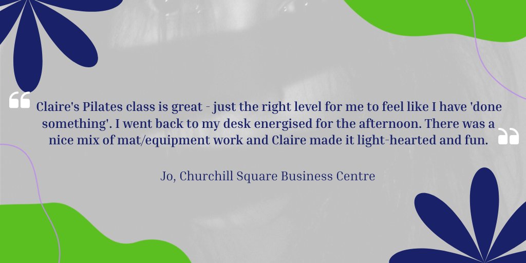 CSBCmanager's tweet photo. Check out these amazing #testimonials about our new lunchtime #Pilates class on Thursdays between 1230-115pm. Everyone is welcome!  Price: £8pp for a 45mins class with qualified instructor Claire Stone. Mats and equipment provided. 
#NotJustOfficeSpace #BusinessCentre https://t.co/Xpg3TrYObf