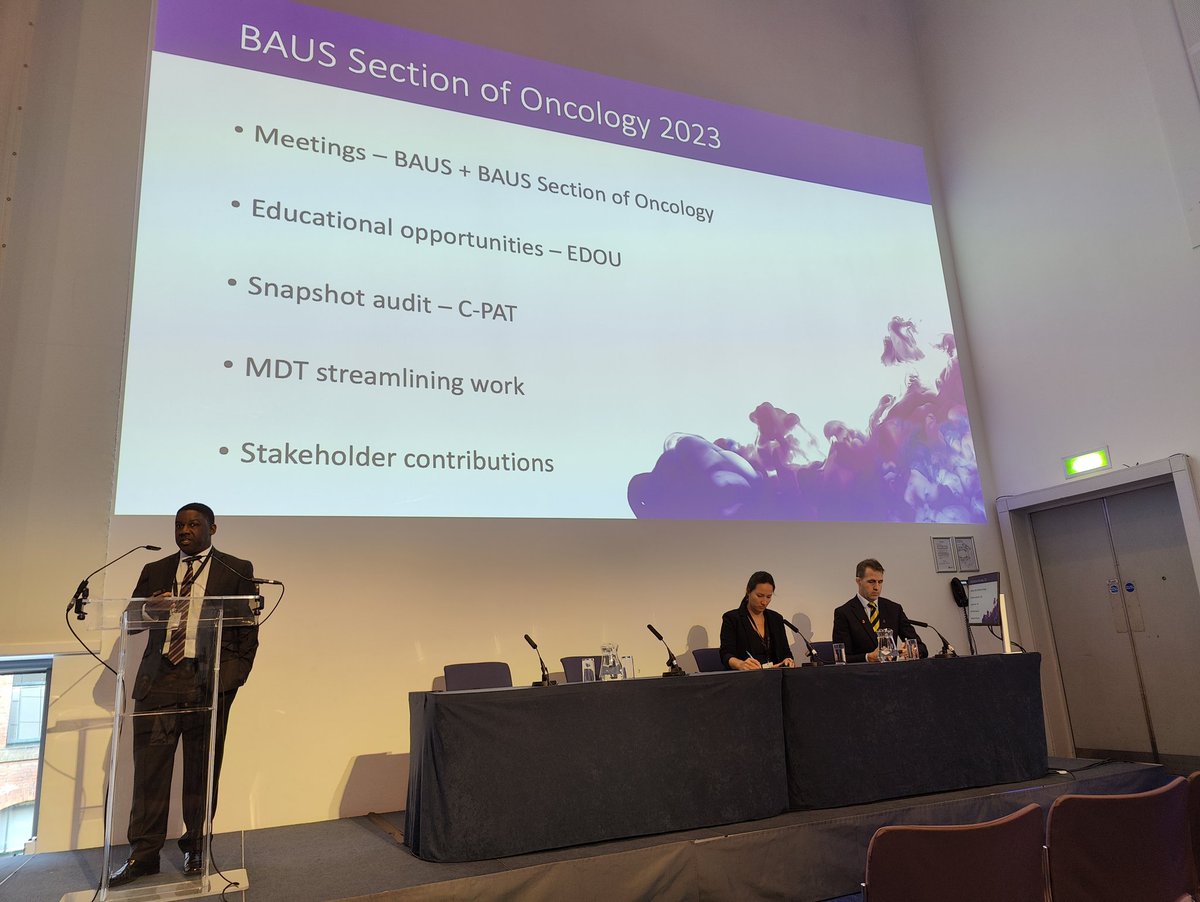 <a href="/jonathananing/">Jon Aning</a> welcome talk BAUS oncology <a href="/BAUSurology/">BAUS</a>
