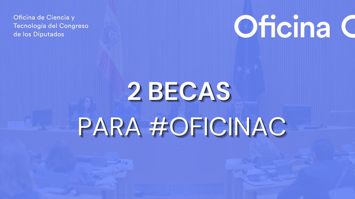 🤔💭 ¿Quieres formarte con el equipo de la Oficina de Ciencia del @Congreso_Es? 📢 #OficinaC ofrece 2 #becas para estudiantes de máster en comunicación científica, transferencia del conocimiento y políticas públicas. ⏳ Plazo: 13-22 nov ➕ Info: empleo.fecyt.es/becas-fecyt