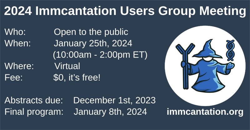 Immcantation.org user or interested in B cell repertoire analysis? Register now for “2024 Immcantation Users Group Meeting”. FREE virtual meeting 1/25/24 10-2PM (ET). All talks from user-submitted abstracts (due 12/1/23). Info at: kleinstein.bitbucket.io/IM #AIRRseq #meeting