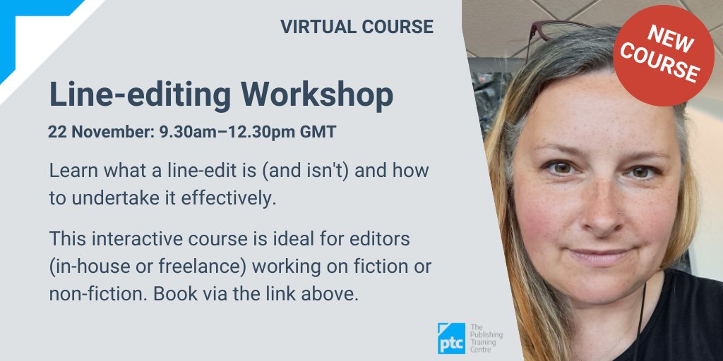 There's still time to book your place for next week's Line-editing Workshop with @perfect_heather. If you're an #editor who needs to know how to undertake an effective line edit of a manuscript or text, this half-day course is for you. Book here ⬇️ bit.ly/PTCLineEditing…