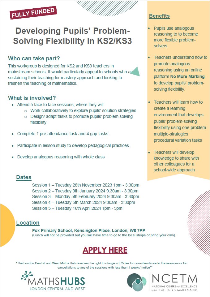 Dr Laurie Jacques (she/her) (@smartjacques) on Twitter photo Please repost: Come and collaborate with me and other teachers <a href="/lcwmathshub/">London Central & West Maths Hub</a> to explore analogical reasoning to promote students' mathematical problem solving flexiblity using <a href="/nmmarking/">Dr Chris Wheadon</a> <a href="/BSRLM_maths/">BSRLM</a> <a href="/cosette_crisan/">Cosette Crisan</a> <a href="/rachelgmarks/">Dr Rachel Marks š¤</a> <a href="/MathsHubs/">MathsHubs</a> <a href="/AshtonNashton/">Nicki Ashton</a> <a href="/PardoeMary/">Mary Pardoe</a> <a href="/geoffwake1/">Geoff Wake š</a> Please repost: Come and collaborate with me and other teachers <a href="/lcwmathshub/">London Central & West Maths Hub</a> to explore analogical reasoning to promote students' mathematical problem solving flexiblity using <a href="/nmmarking/">Dr Chris Wheadon</a> <a href="/BSRLM_maths/">BSRLM</a> <a href="/cosette_crisan/">Cosette Crisan</a> <a href="/rachelgmarks/">Dr Rachel Marks š¤</a> <a href="/MathsHubs/">MathsHubs</a> <a href="/AshtonNashton/">Nicki Ashton</a> <a href="/PardoeMary/">Mary Pardoe</a> <a href="/geoffwake1/">Geoff Wake š</a>