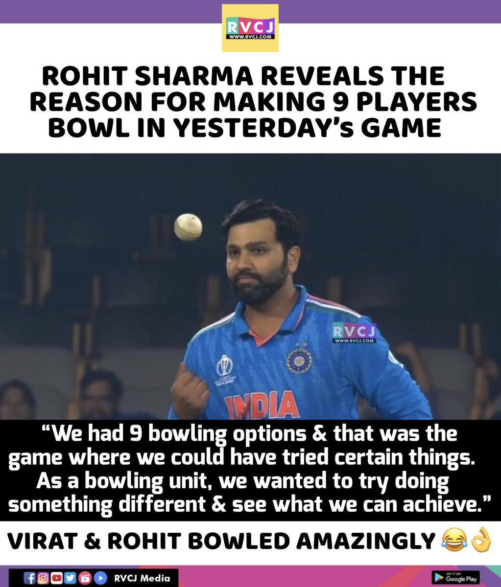 Rohit Sharma on Experiment of 9 Bowlers against Netherlands

#INDvNED #ODIWorldCup2023 #ICCWorldCup2023 #INDvsNED