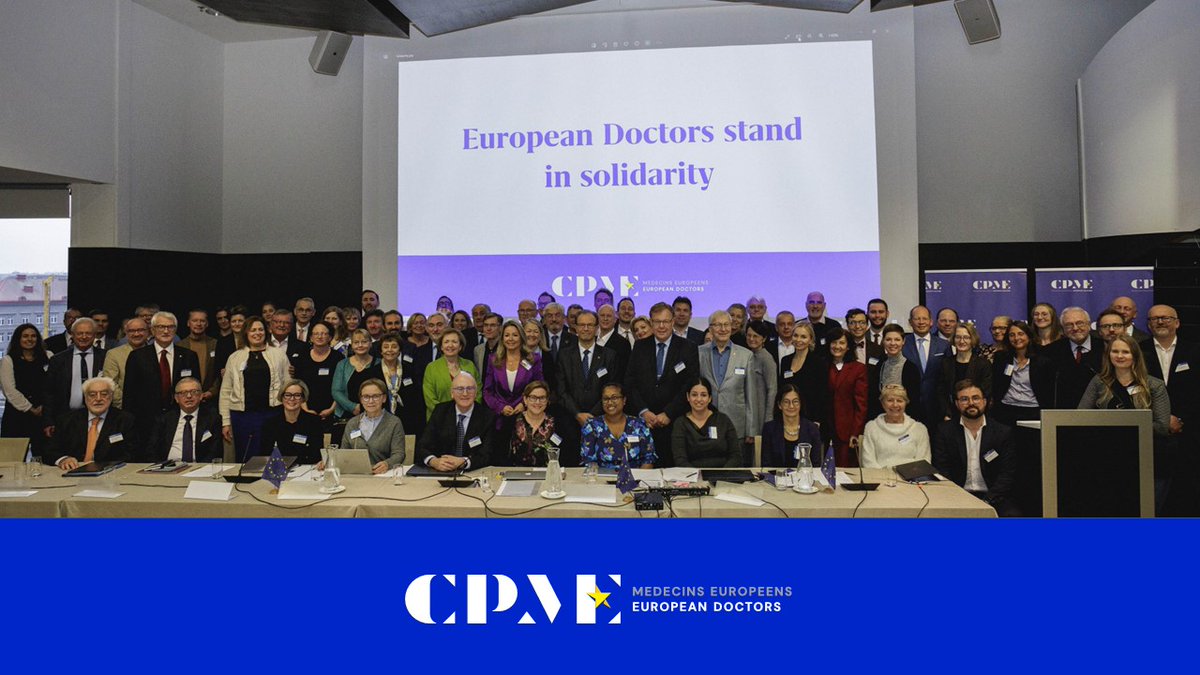📢 European doctors stand in solidarity

At #CPME_GA, our members discussed the challenges facing the medical profession and health policy-making across Europe

As ever, we stand in solidarity with doctors in Europe and across the world