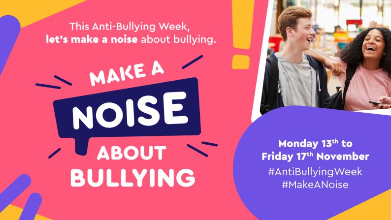Help us to make a noise about bullying. We want to hear your voice! talktous@bellgroup.co.uk #AntiBullyingWeek #MakeANoise #BeBell
