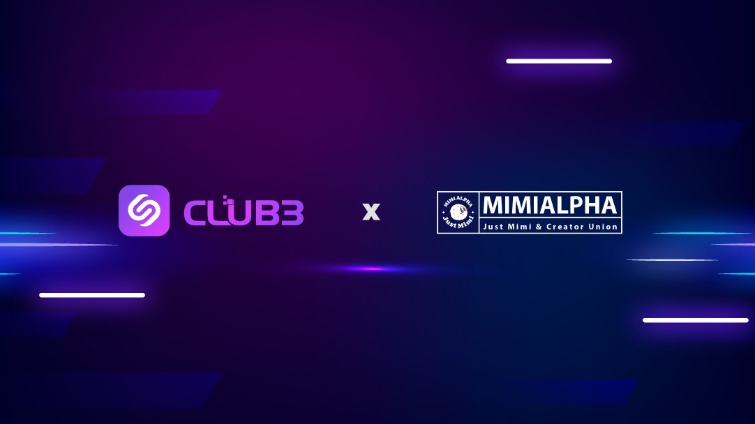 @Mi_MiAlpha #Partnership announcement Partnership with @club3xyz 🎉 A #web3  community-building platform that provides one-stop solutions for brands and projects to build, operate and develop communities✅ 🙌Stay tuned, and let's conquer the #web3  space🚀 #NFTCommuntiy