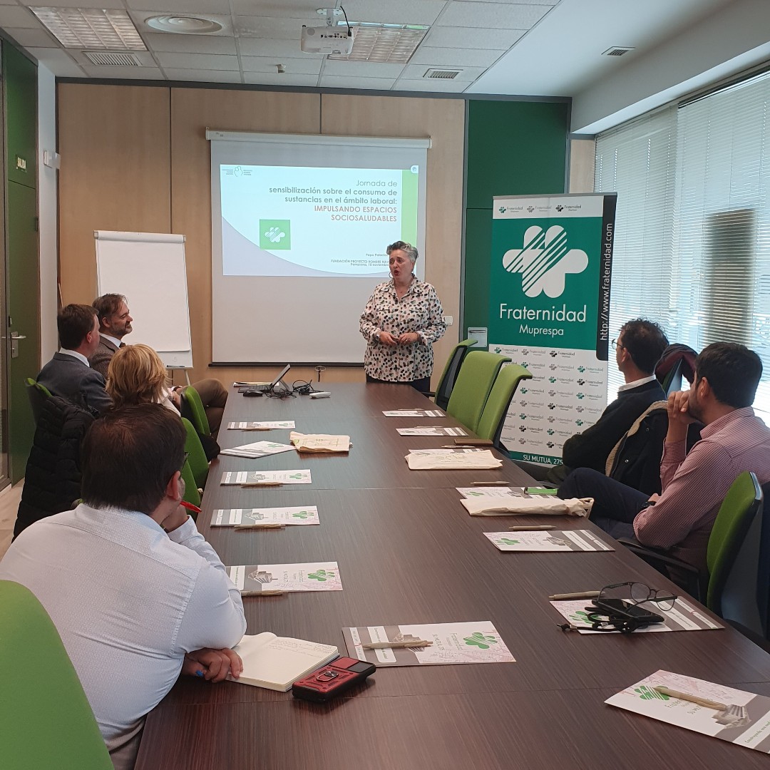 phnavarra's tweet image. El viernes pudimos participar en una jornada organizada por @MutuaFM de “Sensibilización sobre el consumo de sustancias en el ámbito laboral”. Cada vez más empresas se interesan por impulsar espacios sociosaludables.

#CuidaTuEquipoCuidaTuEmpresa #InnovaSocial #ProyectoInnova