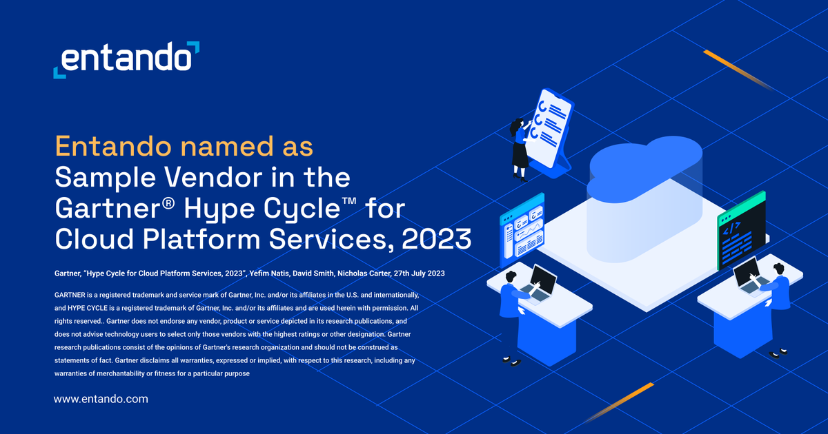 🎉 Exciting News! Entando Mentioned Featured in the Gartner ® Hype Cycle™ for Cloud Platform Services, 2023.
💫​ Learn more by reading the Press Release: bit.ly/47e7hT2

#composable #cloudnative #catalogue
