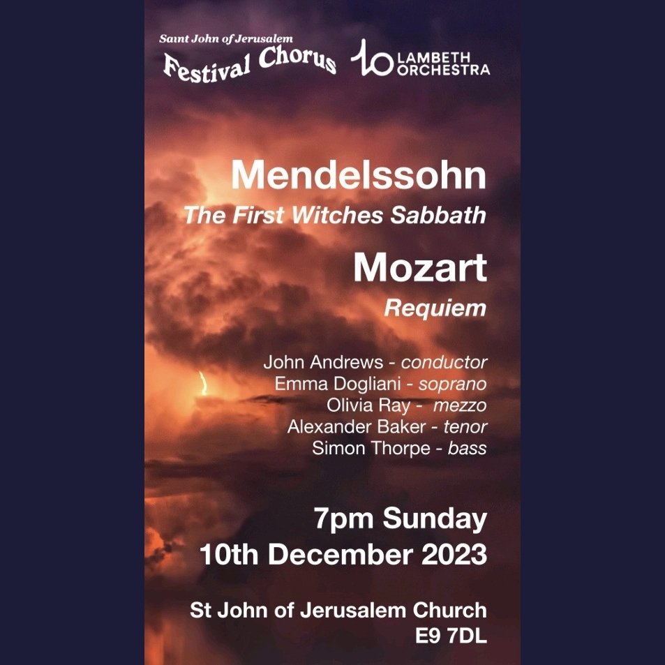 Less than 4 weeks to go until our next concert! Book your FREE tickets via Eventbrite - link below