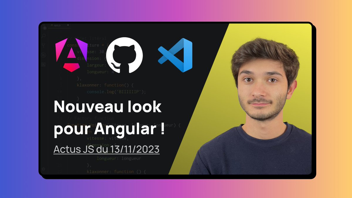 devtheory_'s tweet image. C'est l'heure des actus JS de la semaine ! 📰
🔹 Angular se modernise à 100% !
🔹 GitHub lance ses polices d'écritures pour le code
Tout voir sur cette vidéo de 10 min
👉 youtu.be/hvJ6cEBeEbo