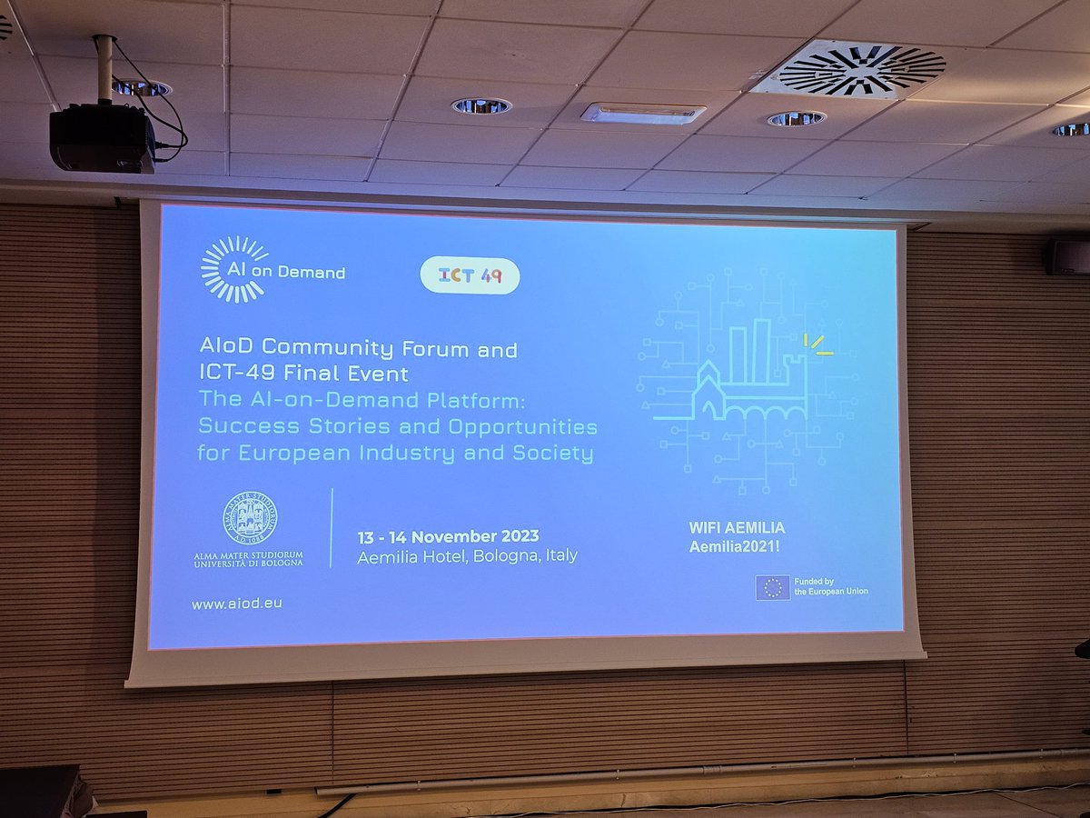AΙ4Copernicus (@ai4copernicus) on Twitter photo Starting now! Today and tomorrow <a href="/AI4Copernicus/">AΙ4Copernicus</a> together with the ICT49 Cluster of projects <a href="/AIonDemand/">AI-on-Demand Platform</a> are joining forces in a two-day event for the launch of the AI-on- Demand Platform in Bologna, Italy.
Join us online!
teams.microsoft.com/l/meetup-join/… Starting now! Today and tomorrow <a href="/AI4Copernicus/">AΙ4Copernicus</a> together with the ICT49 Cluster of projects <a href="/AIonDemand/">AI-on-Demand Platform</a> are joining forces in a two-day event for the launch of the AI-on- Demand Platform in Bologna, Italy.
Join us online!
teams.microsoft.com/l/meetup-join/…