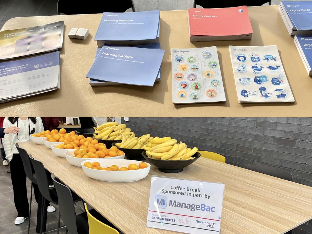 We're delighted to have had the opportunity to be a part of the incredible KORCOS Conference 2023 on 11 Nov at Seoul Foreign School. Our brochures and swags made their way into the hands of inspiring educators! 📚🌏

#KORCOSIEC23 #ManageBac