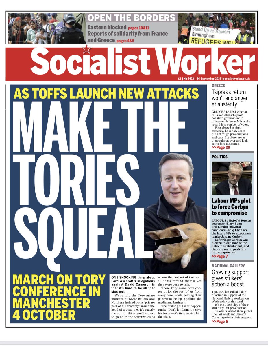 🐷David Cameron is back as foreign secretary.

Sunak wants ministers who get on with the pigs better than Suella Braverman did. 

This is a dying government, struggle to bring it down! 

#ToriesOut #DavidCameron #FreePalestine