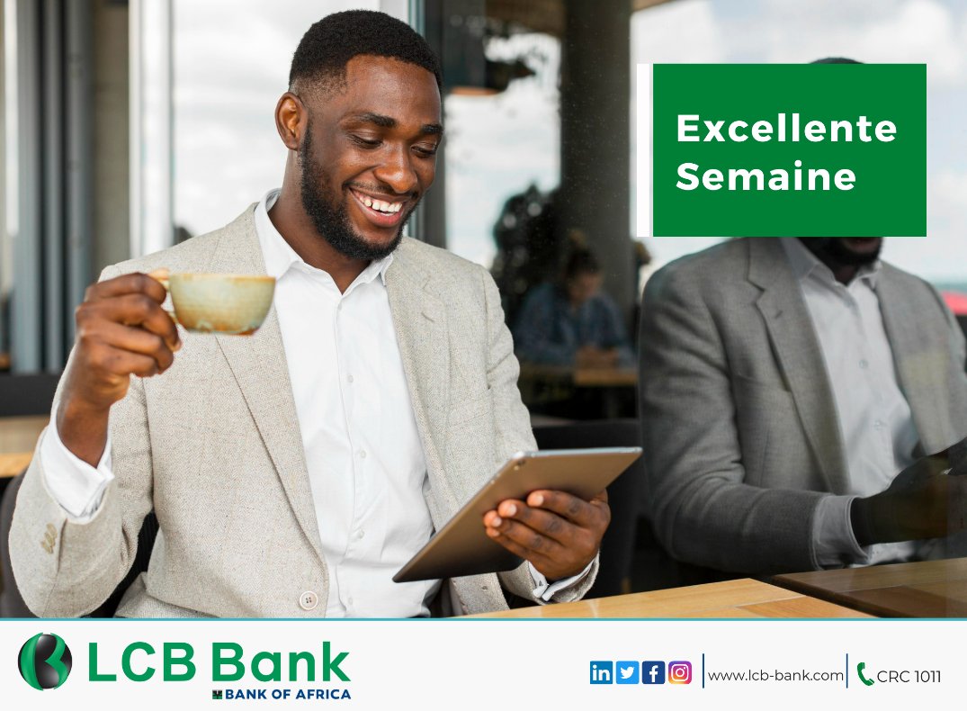 LCB Bank souhaite une excellente semaine à tous !  
#LCBBank #LundiMotivation